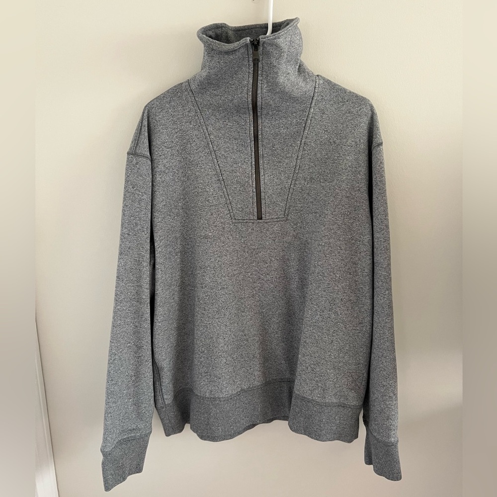 Banana Republic Men’s Gray Quarter-Zip Pullover